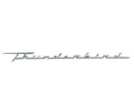 Ford Thunderbird Door Nameplate, Thunderbird Script, Chrome, 1959