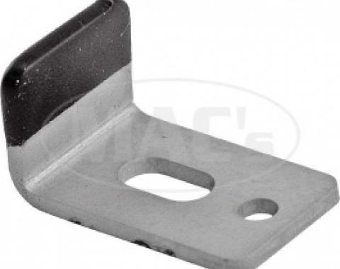 Ford Thunderbird Door Glass Stop, Upper Bracket, With Rubber Tip, 1955-57