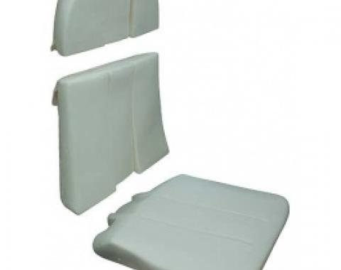 Ford Thunderbird Molded Bucket Seat Foam, 3 Piece Set, Reclining Passenger Seat, 1964-65