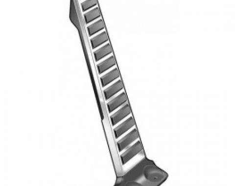 Ford Thunderbird Accelerator Pedal, Rubber, With Stainless Trim, 1963-64