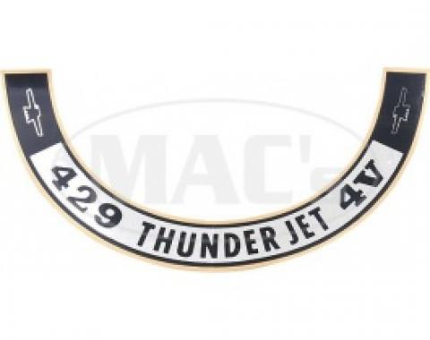 1968-1970 429 ThunderJet Air Cleaner Decal