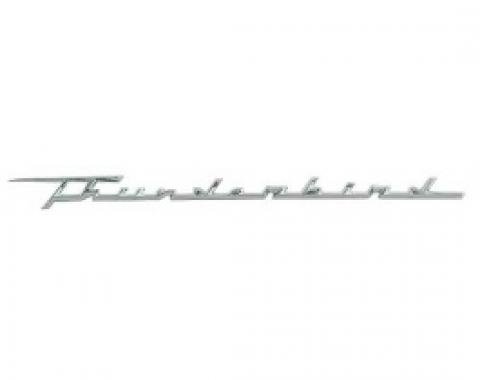 Ford Thunderbird Front Fender Nameplate, Thunderbird, Chrome, 1957-59