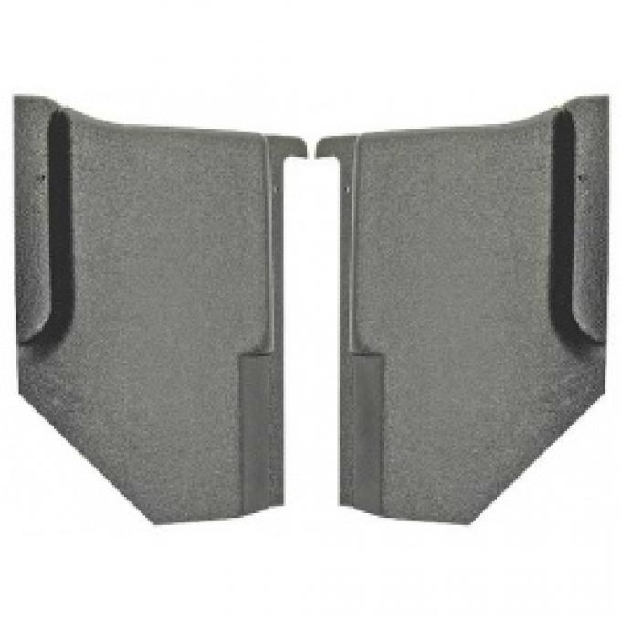 Ford Thunderbird Interior Kick Panels, Black Plastic, 1961-62