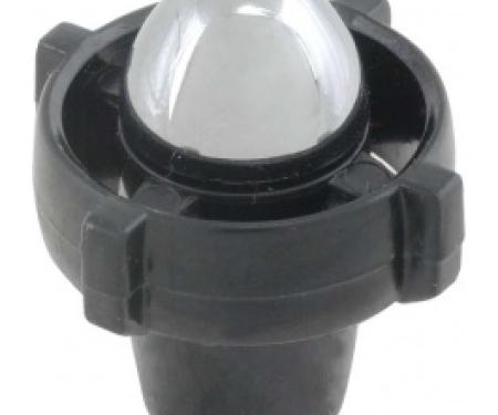 Ford Thunderbird Radio Knob, Black With Chrome Split Shaft, 1955-57