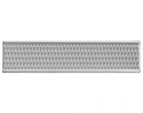 Ford Thunderbird Dash Trim, Glovebox Door Cover Finish Panel, Engine-Turned Aluminum, 1955-57