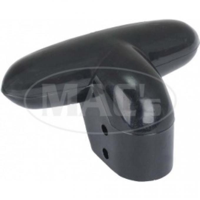 Ford Thunderbird Seat Adjuster Handle, Black Plastic, For Manual Seat 1955-57
