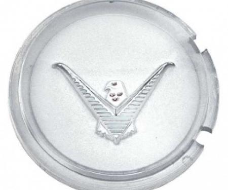 Ford Thunderbird Roof Side Emblem, Plastic Insert, White, For Landau Bar, 1962-63