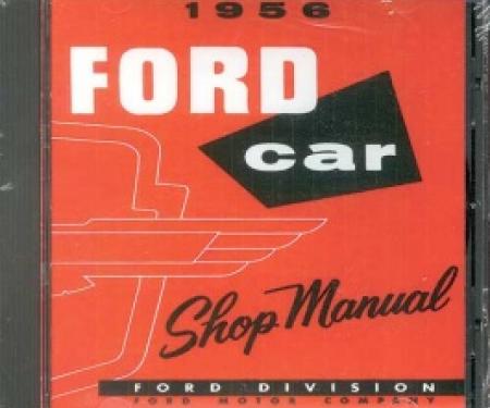 Shop Manual CD, Thunderbird & Ford Passenger Cars, Requires Windows To Use, 1956