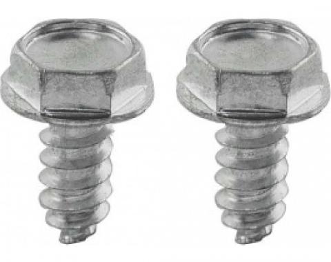 Ford Thunderbird Console Storage Bin Lid Check Strap Screw Set, 1964-66