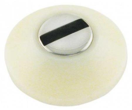 Ford Thunderbird Glove Box Lock Bezel, White Plastic, 1959-60