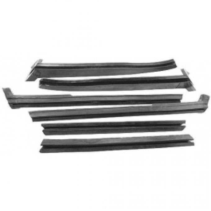Ford Thunderbird Roof Side Rail Seal Kit, 6 Pieces, Convertible, 1958-60