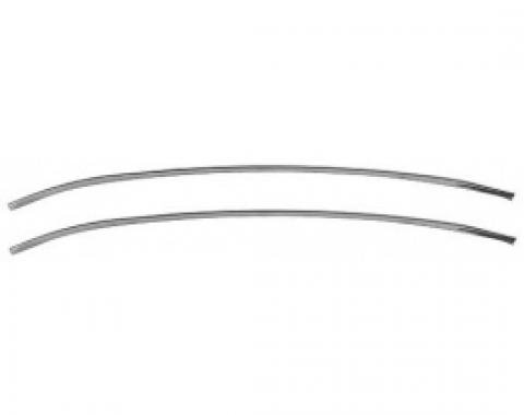 Ford Thunderbird Door Edge Guards, Stainless Steel, 1961-63