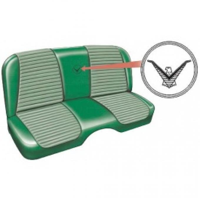 Ford Thunderbird Seat Covers, Cumberland Green With Willow Green