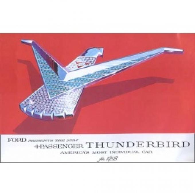 Dealer Sales Foldout Brochure, 1958 Thunderbird