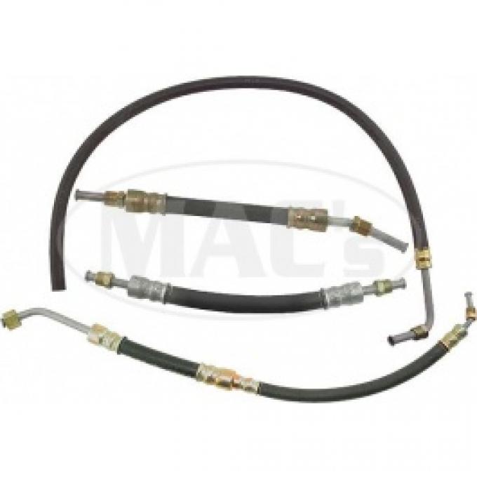 Ford Thunderbird Power Steering Hose Kit, With Female Fitting On The Pressure Line, 1955-56