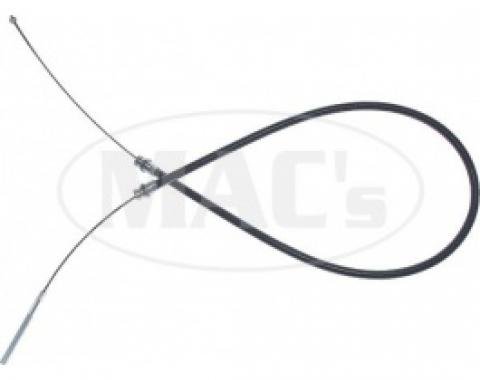 Ford Thunderbird Front Emergency Brake Cable, Stainless Steel, 55-1/2 Long, 1955-57