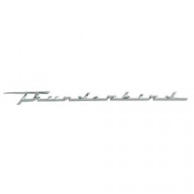 Ford Thunderbird Front Fender Nameplate, Thunderbird, Chrome, 1961-62