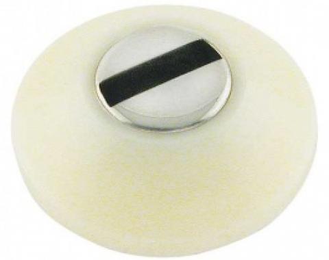 Ford Thunderbird Glove Box Lock Bezel, White Plastic, 1959-60