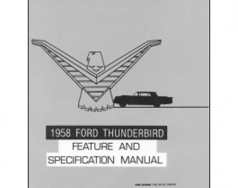 Thunderbird Facts & Features Manual, 16 Pages, 1958