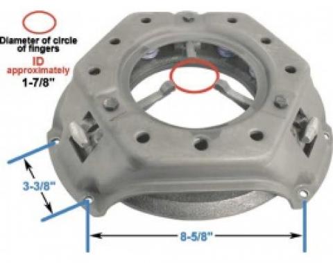 Ford Clutch Pressure Plate, 11 Diameter, 6 & 8 Cylinder