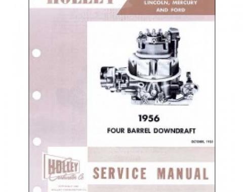 Holley Carburetor Manual Supplement, 16 pages, 1956