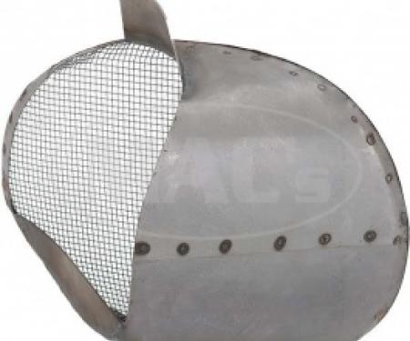 Ford Thunderbird Air Duct Scoop, Left, Steel, With Screen, 1955-57