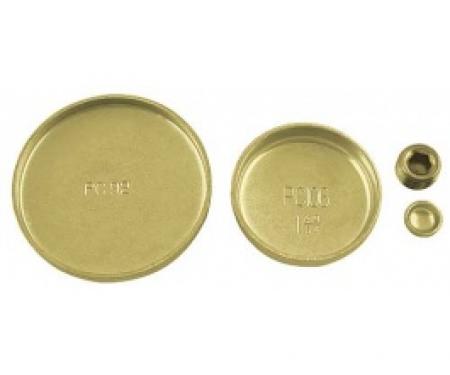 Ford Thunderbird Soft Plug Set, Brass, For 352 & 390 & 428 V8, 1958-66