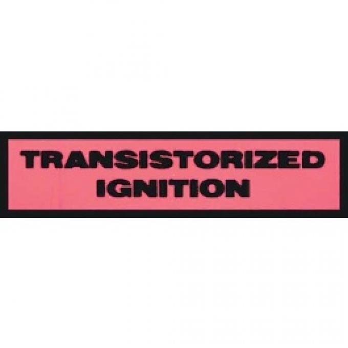 Ford Thunderbird Transistorized Ignition Distributor Decal, 1964-66