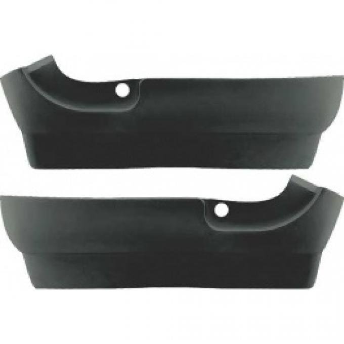 Ford Thunderbird Seat Side Skirts, Black, 1961-63