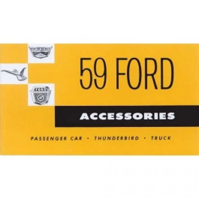 Accessories Brochure, Thunderbird, Full Size Car & Truck, 1959