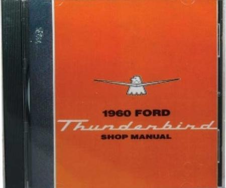Shop Manual On CD, Thunderbird, Requires Windows To Use, 1960
