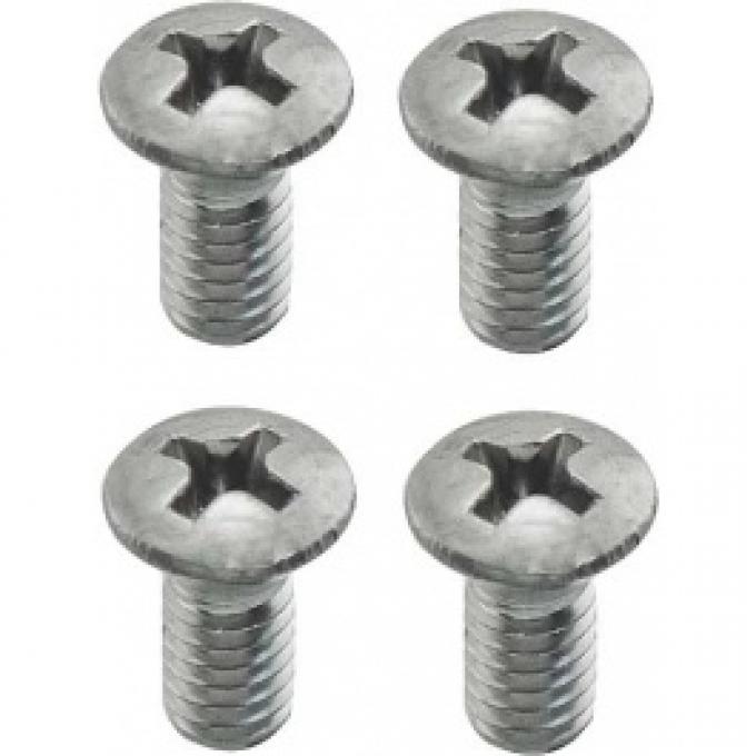 Ford Thunderbird Upper Corner Of Interior Windshield Cap Screw Set, Convertible, 1961-63