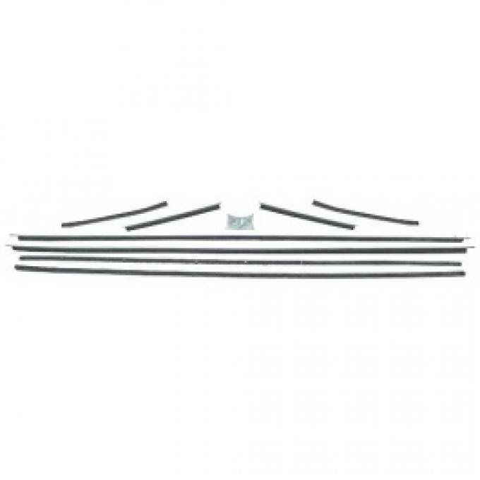 Ford Thunderbird Belt Weatherstrip Kit, 8 Pieces, Coupe, 1961-63