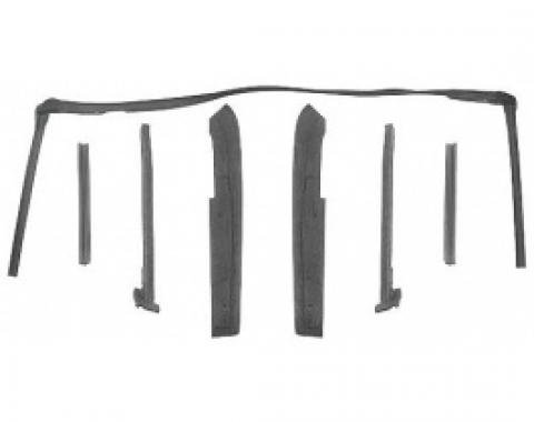 Ford Thunderbird Convertible Roof Rail Seal Kit, 7 Pieces, 1964-66