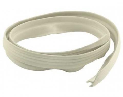 Ford Thunderbird Convertible Top Outer Front Seal, Rubber, White, 1961-66