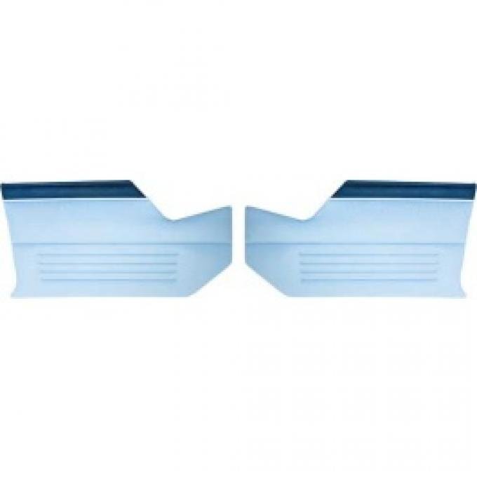 Ford Thunderbird Interior Kick Panels, 2 Tone Blue, Convertible, 1960