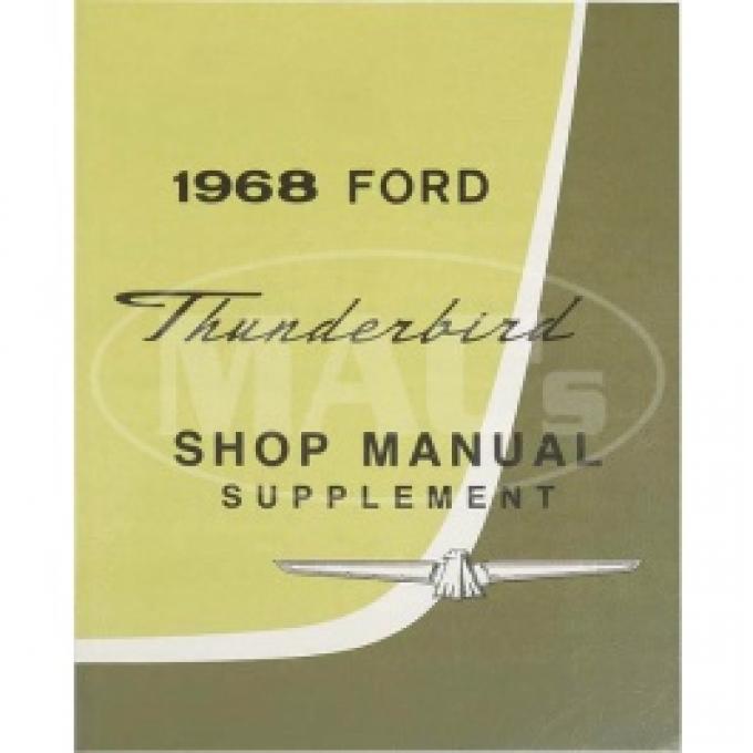 68 SHOP MANUAL SUPPLEMENT