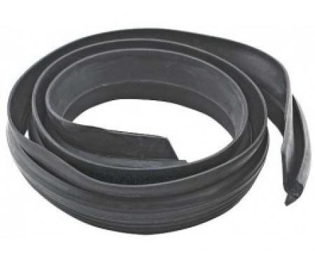 Ford Thunderbird Convertible Top Outer Front Seal, Rubber, Black, 1961-66
