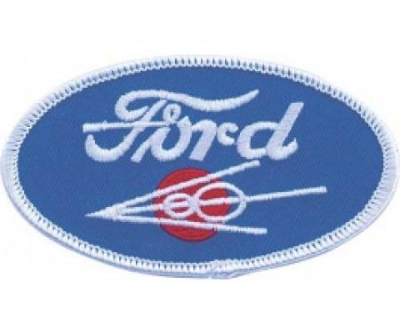 Cloth Patch, Oval Ford V8 Emblem