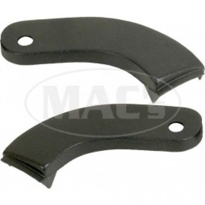 Ford Bucket Seat Hinge Covers, Outers, Black, Pair, Falcon, Galaxie, Thunderbird, Comet, 1961-1965