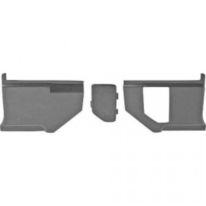 Ford Thunderbird Interior Kick Panels, Black, 1963