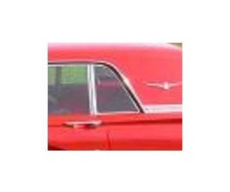 Quarter glass - 58-60 Ford Thunderbird - Light grey, light smoke