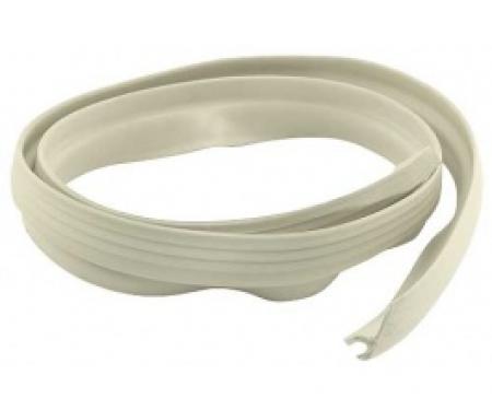 Ford Thunderbird Convertible Top Outer Front Seal, Rubber, White, 1961-66