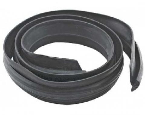 Ford Thunderbird Convertible Top Outer Front Seal, Rubber, Black, 1961-66