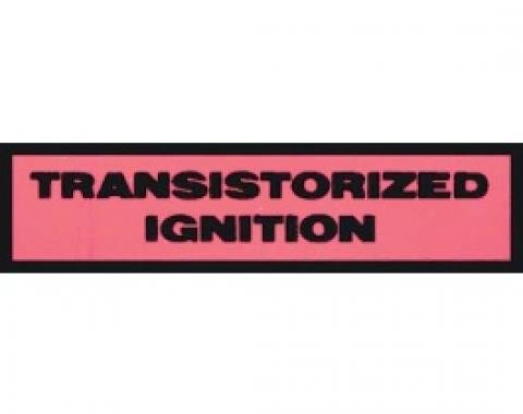 Ford Thunderbird Transistorized Ignition Distributor Decal, 1964-66
