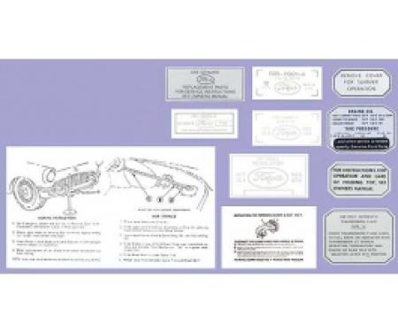 Ford Thunderbird Decal Kit, 1957- 11 Pieces