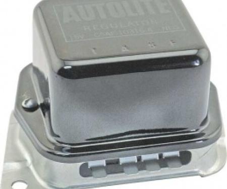 Ford Thunderbird Alternator Voltage Reg, Black Body, Silver Lettering, Autolite, After 12-1964 , Except Convertible Or With Air Conditioner