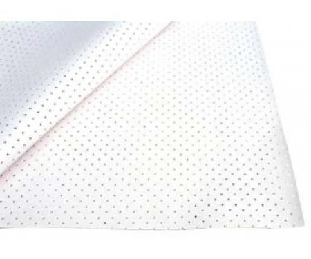 Ford Thunderbird Headliner, Perforated Vinyl, White, 1964-66