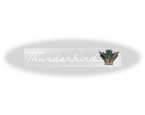 Ford Thunderbird Valve Cover Decals, 292 Thunderbird V8, 1955-57