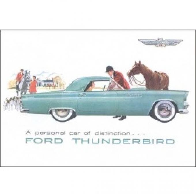 Ford Thunderbird Dealer Sales Brochure, 12 Pages, 1955